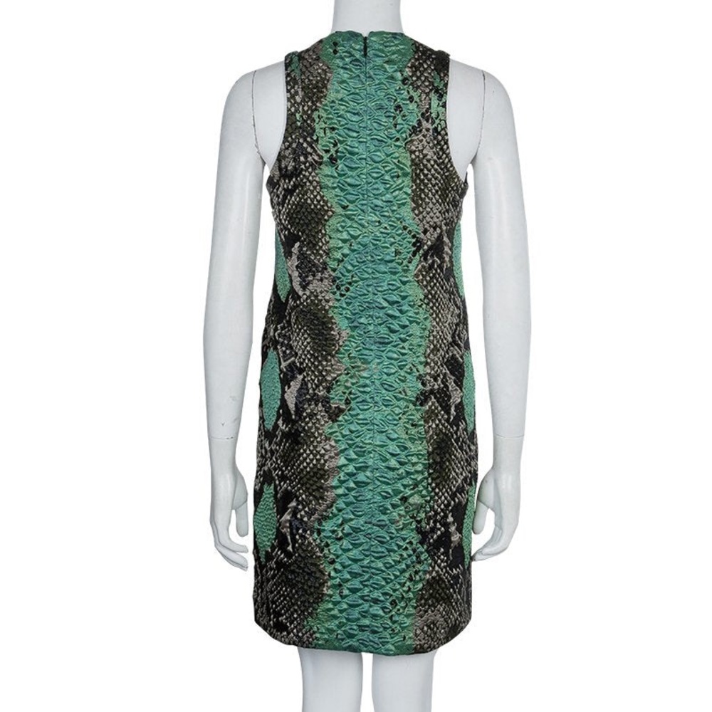 SOLD - Runway Gucci Snake Print textured shift dress - Picture 4 of 5